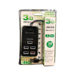 هاب 4 پورت USB3.0 به همراه کلید و پاور مدل 804