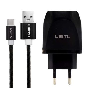 شارژر دیواری لیتو مدل LH - 19 به همراه کابل تبدیل USB-C