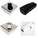 تبدیل اچ دی ام آی ماده به وی جی ای ماده با صدا ا HDMI FEMALE TO VGA FEMALE WITH AUDIO