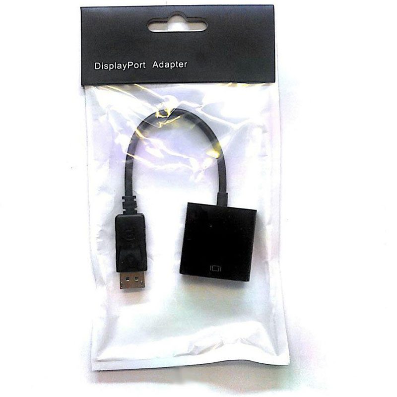 Display-Port-Male-to-VGA-Female-Adapte-01 تبدیل Displayport به VGA ا Display Port Male to VGA Female Adapte — تصویر 2