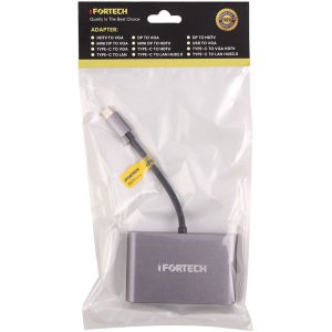 هاب Ifortech Type-C To VGA/USB3.0/Type-C کد 6849 - سیکاس کالا هاب Ifortech Type-C To VGA/USB3.0/Type-C — تصویر 2