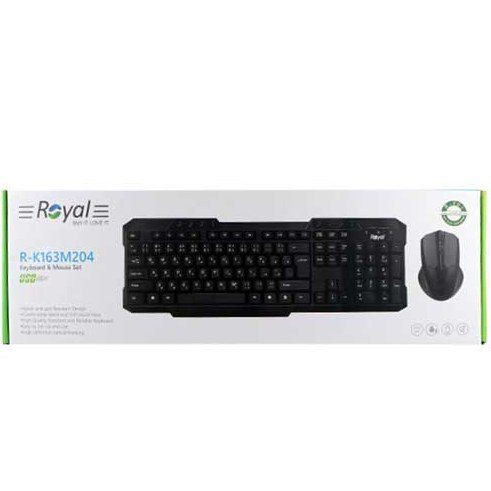 کیبورد و ماوس رویال مدل K163M204 ا K163M204 Keyboard and Mouse - سیکاس کالا کیبورد و ماوس رویال مدل K163M204 ا K163M204 Keyboard and Mouse — تصویر 2
