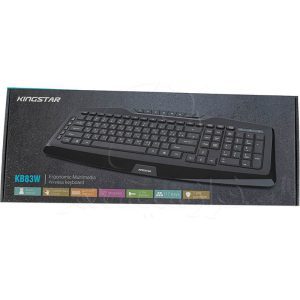 کیبورد بی سیم کینگ استار مدل kb83w ا King Star KB83W Wireless Keyboard کد 6359 - سیکاس کالا کیبورد بی سیم کینگ استار مدل kb83w ا King Star KB83W Wireless Keyboard — تصویر 2