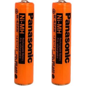 باطری نیم قلمی قابل شارژ 650mAh دو تایی Panasonic