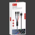 کابل ۳ سر فست شارژ ProOne PCC280 2.4A 1m ا ProOne Pcc280 2.4A 1m 3IN1 Cable — تصویر 3