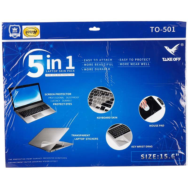 laptop-protector-kaiser-to501 محافظ صفحه نمایش و پشت لپ تاپ مدل TO-501 مناسب برای لپ تاپ 15.6 اینچ به همراه محافظ کیبورد و ماوس پد — تصویر 2