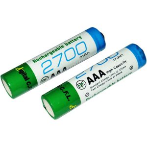 باطری نیم قلمی قابل شارژ دیجیتال سی.اف.ال مدل B-2700 بسته 2 عددی