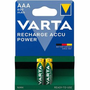 باطری نیم قلمی شارژی ACCU 2AAA 800 بسته 2 عددی