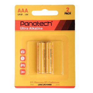 باطری نیم قلمی Panatech الترا آلکالاین کارتی 2 عددی — تصویر 2