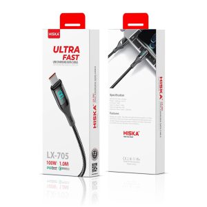 کابل USB-C هیسکا مدل LX-705 طول 1 متر ا Hiska LX-705 CHARGING Cable — تصویر 2
