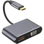 هاب تبدیل Type-C به HDMI / VGA کی نت مدل K-COUC30HV ا Knet K-COUC30HV Type-C To HDMI / VGA Convertor