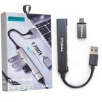 هاب 4 پورت USB 3.0 و تبدیل تایپ سی ترکا (TREQA) مدل USB-3 — تصویر 3