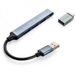 هاب 4 پورت USB 3.0 و تبدیل تایپ سی ترکا (TREQA) مدل USB-3 — تصویر 2