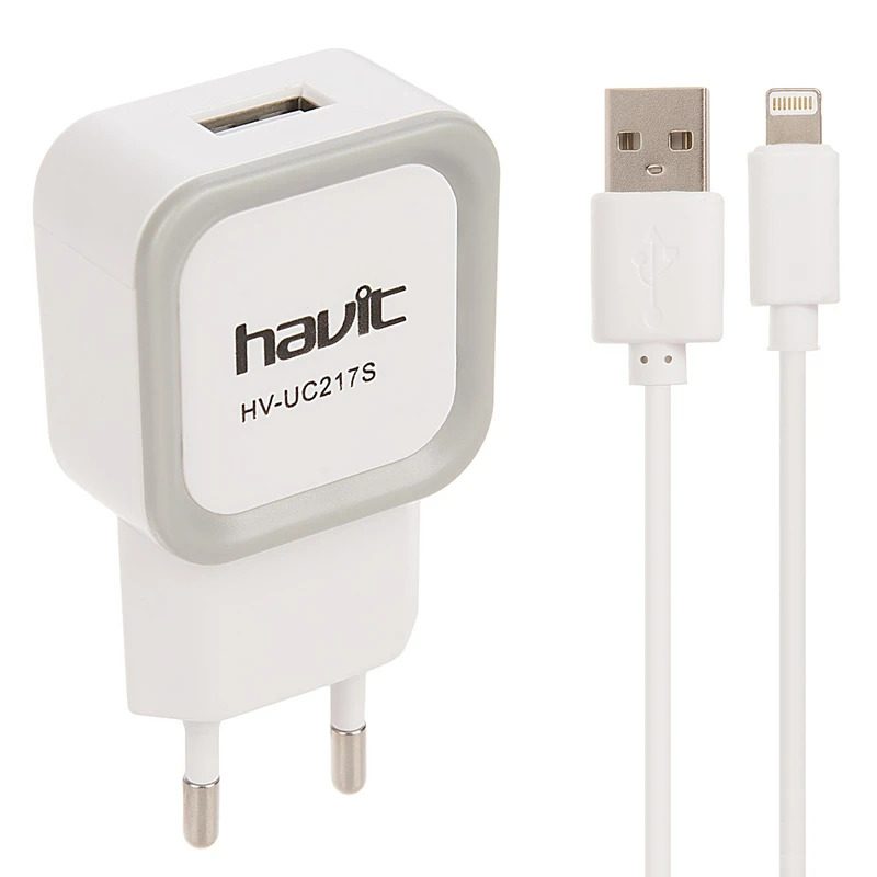 1341955 شارژر دیواری هویت مدل HV-UC217S همراه با کابل لایتنینگ — تصویر 5