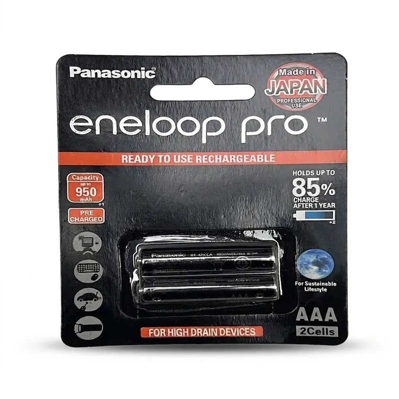 7f3c9926cf2268b78369bcae35b662ade3c231f9_1789247561 باطری نیم قلمی ۲تایی Panasonic Eneloop Pro HR03 1.2V AAA کد 3561 - تصویر 1