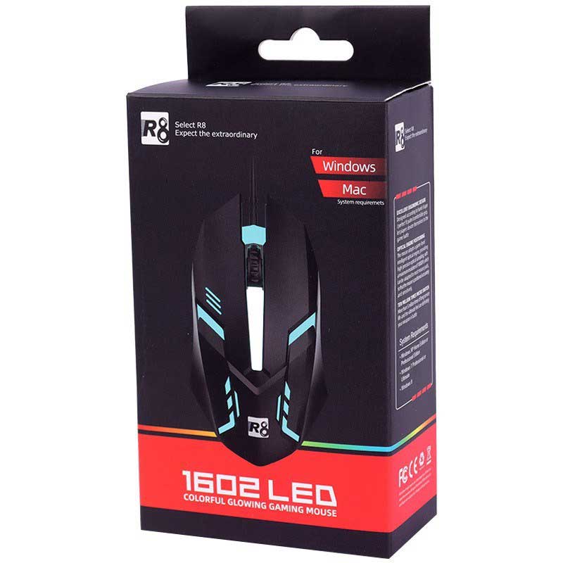 ماوس گیمینگ R8 1602 ا R8 1602 LED Gaming Mouse کد 6953 - سیکاس کالا ماوس گیمینگ R8 1602 ا R8 1602 LED Gaming Mouse — تصویر 5