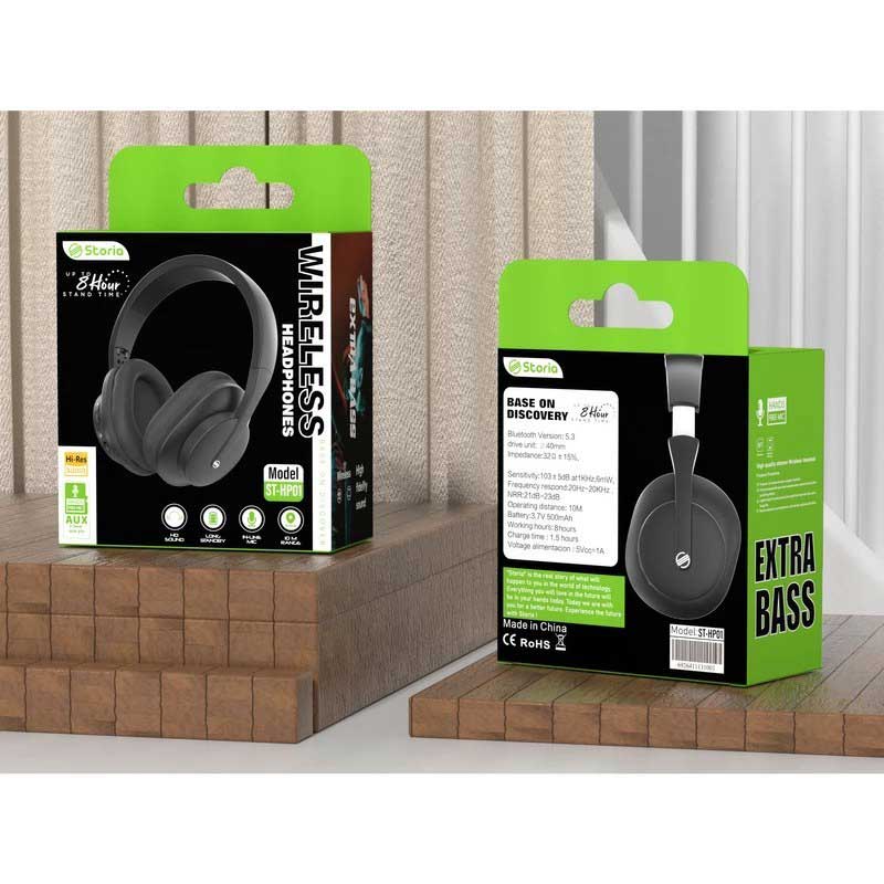 Storia-ST-HP01-wireless-headphone-01 هدفون بی سیم استوریا مدل ST-HP01 ا Storia ST-HP01 wireless headphone — تصویر 2