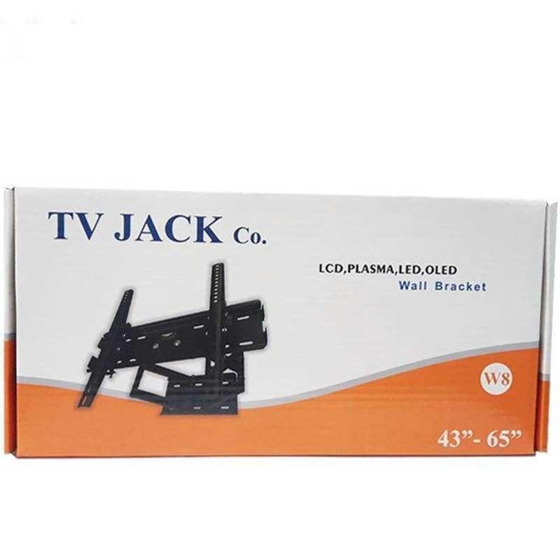 TV-JACK-W8-Wall-Bracket-Suitable-01 پایه دیواری مدل W8 مناسب تلویزیون های 43 تا 65 اینچ — تصویر 5