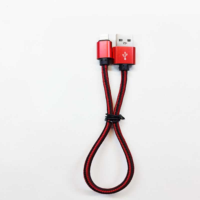 lightening-powerbank-cable-3142 کابل پاوربانکی کنفی لایتنینگ 0.3 متر