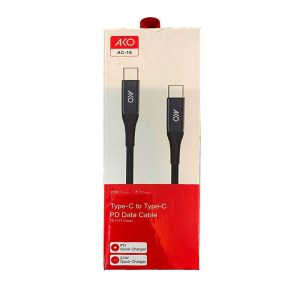 کابل دو سر تایپ سی AKO مدل AC-16 ا AKO AC-16 Type-C TO TYPE-C cable — تصویر 2