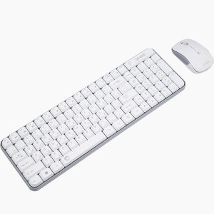 کیبورد و ماوس بی سیم بیاند سفید مدل BMK-2261RF ا Beyond BMK-2261RF Wireless Keyboard and Mouse
