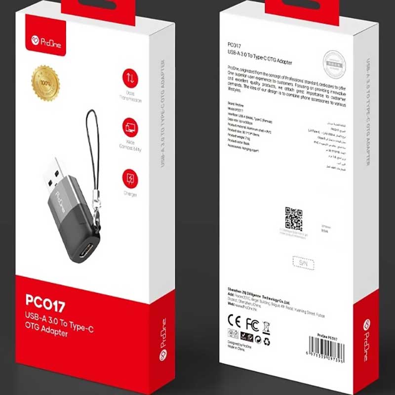 ProOne-PCO17-Type-C-to-USB-OTG-01 مبدل USB-C به USB 3.0 پرووان مدل PCO17 ا ProOne PCO17 Type-C to USB OTG — تصویر 2