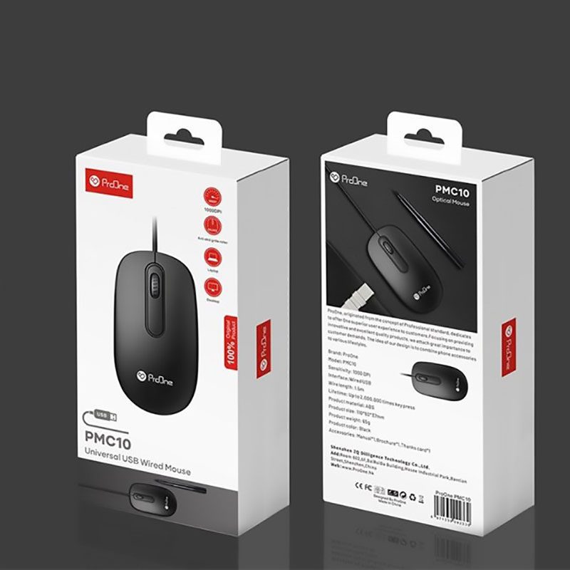 ماوس پرووان مدل PMC10 ا ProOne PMC10 Wired Mouse کد 4986 - سیکاس کالا ماوس پرووان مدل PMC10 ا ProOne PMC10 Wired Mouse — تصویر 3