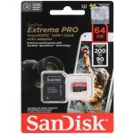 کارت حافظه microSDXC سن دیسک مدل Extreme PRO کلاس 10 UHS-I U3 سرعت 200MB/S ظرفیت 64 گیگابایت به همراه آداپتور — تصویر 3
