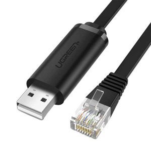 کابل تبدیل 1.5 متری USB به RJ45 یوگرین CM204 ا UGREEN CM204 50773 1.5m USB to RJ45 Cable