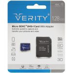 رم میکرو 128 گیگ VERITY مدل U3 80MB/s 533X آداپتور دار — تصویر 2