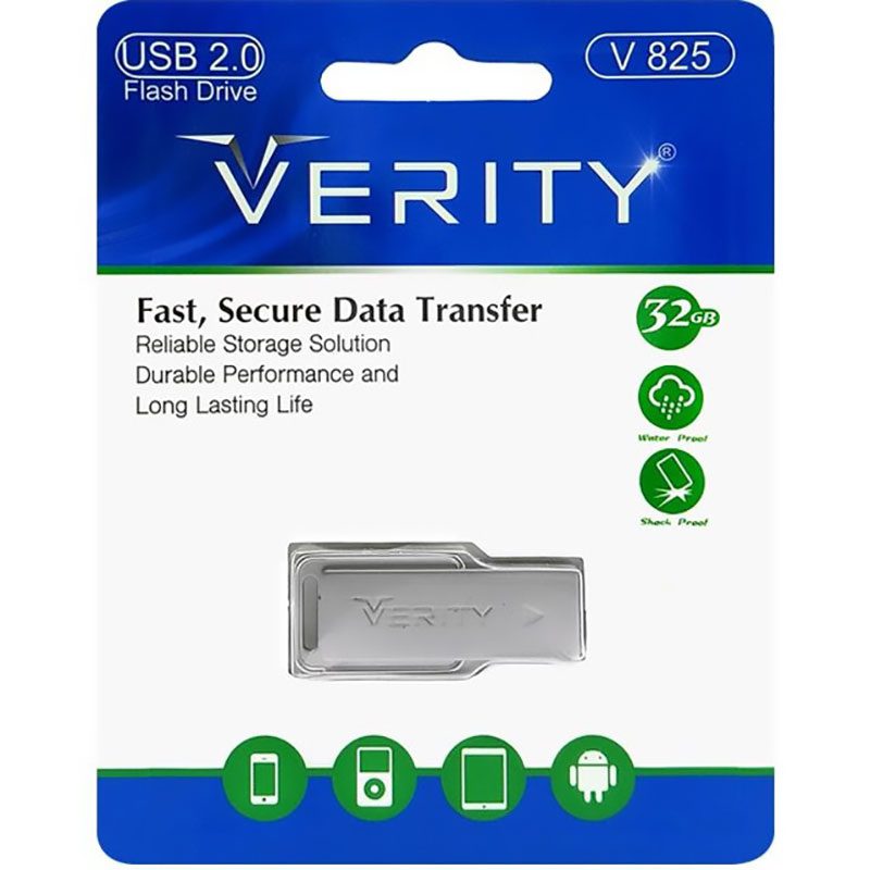 Verity-V825-USB-2.0-Flash-Memory-32GB فلش مموری وریتی مدل V825 ظرفیت 32 گیگابایت ا Verity V825 USB 2.0 Flash Memory 32GB — تصویر 2