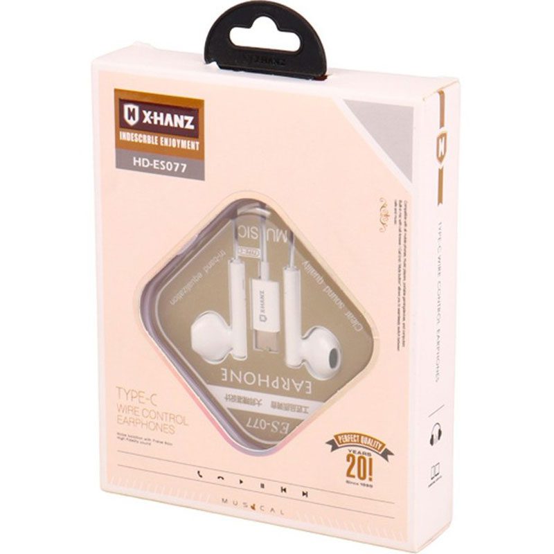 X-Hanz-HD-ES077-Type-C-Wired-HandsFree-01 هندزفری X-Hanz HD-ES077 Type-C ا X-Hanz HD-ES077 Type-C Wired HandsFree — تصویر 3