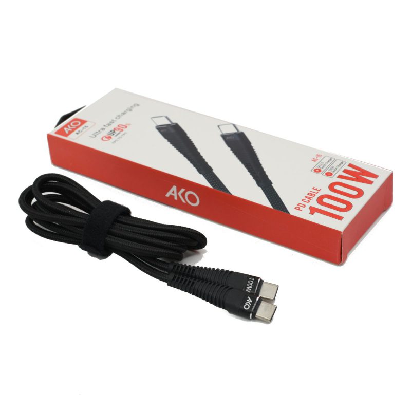 کابل دو سر تایپ سی AKO مدل AC-15 ا AKO AC-15 Type-C TO TYPE-C cable