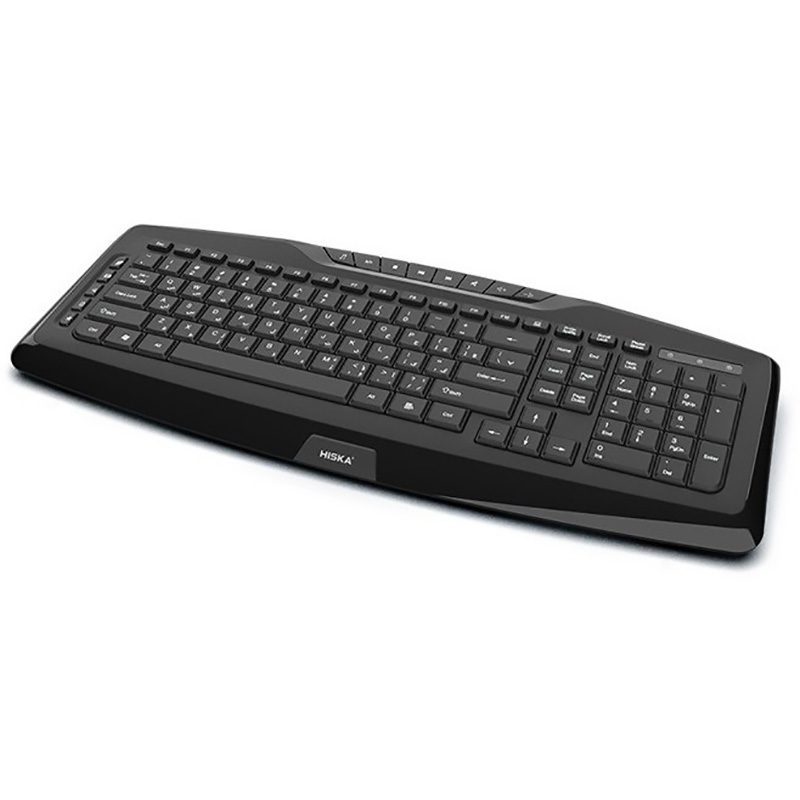 کیبورد بی سیم هیسکا مدل HX-KE240W ا Hiska HX-KE240W wireless Keyboard کد 7102 - سیکاس کالا کیبورد بی سیم هیسکا مدل HX-KE240W ا Hiska HX-KE240W wireless Keyboard — تصویر 2