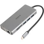 هاب USB-C هیسکا 11 پورت مدل HR-55 ا Hiska USB-C Hub HR-55 with 11 Ports — تصویر 3