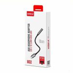 کابل تایپ سی به AUX هیسکا مدل W22 طول 10 سانتی متر ا Hiska W22 USB Type C to AUX Cable 10cm