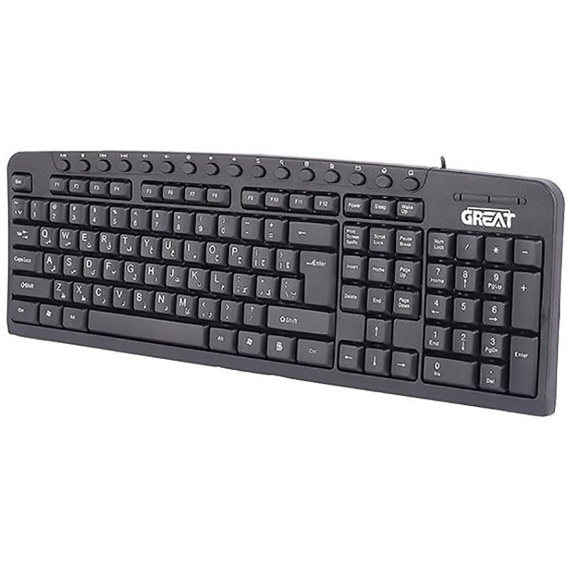 کیبورد سیم دار GREAT مدل GR-2040 ا Wired Keyboard GREAT GR-2040 کد 7139 - سیکاس کالا کیبورد سیم دار GREAT مدل GR-2040 ا Wired Keyboard GREAT GR-2040 — تصویر 2