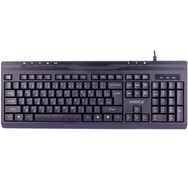 کیبورد با سیم هیسکا مدل HX-KE200 — تصویر 4