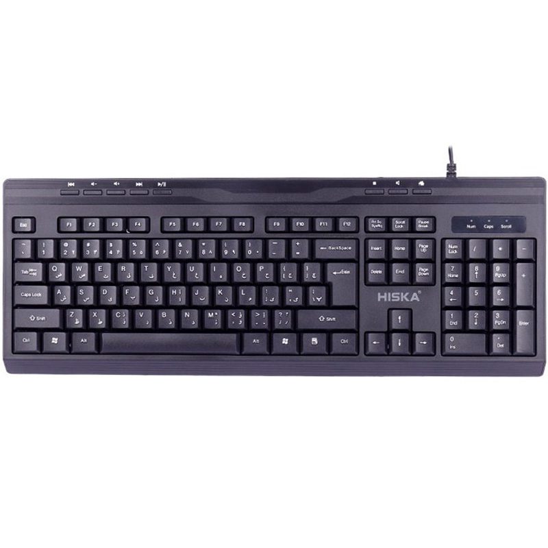 کیبورد با سیم هیسکا مدل HX-KE200 کد 7103 - سیکاس کالا کیبورد با سیم هیسکا مدل HX-KE200 — تصویر 4