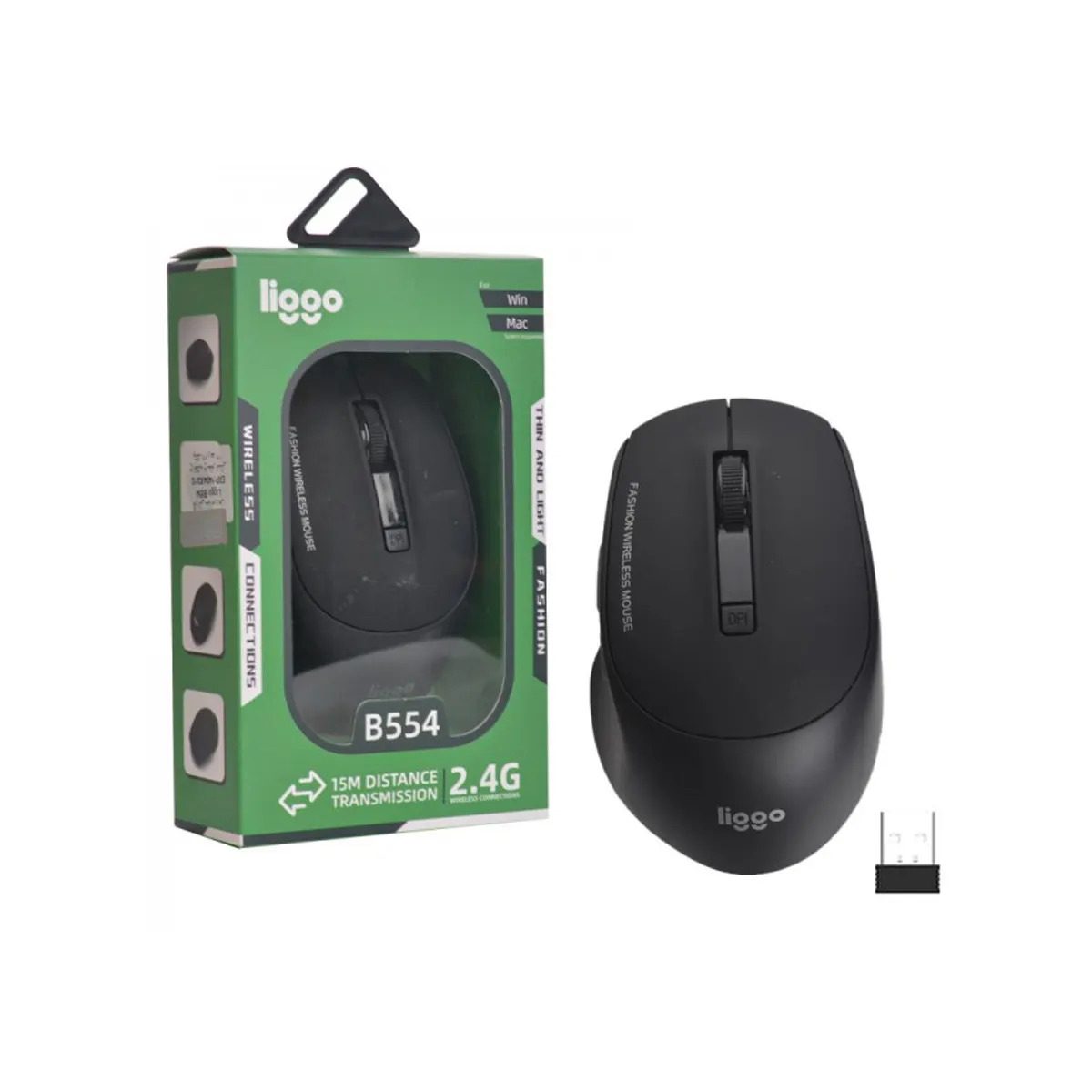 1-17 ماوس بی سیم لیگو liggo مدل B554 — تصویر 3