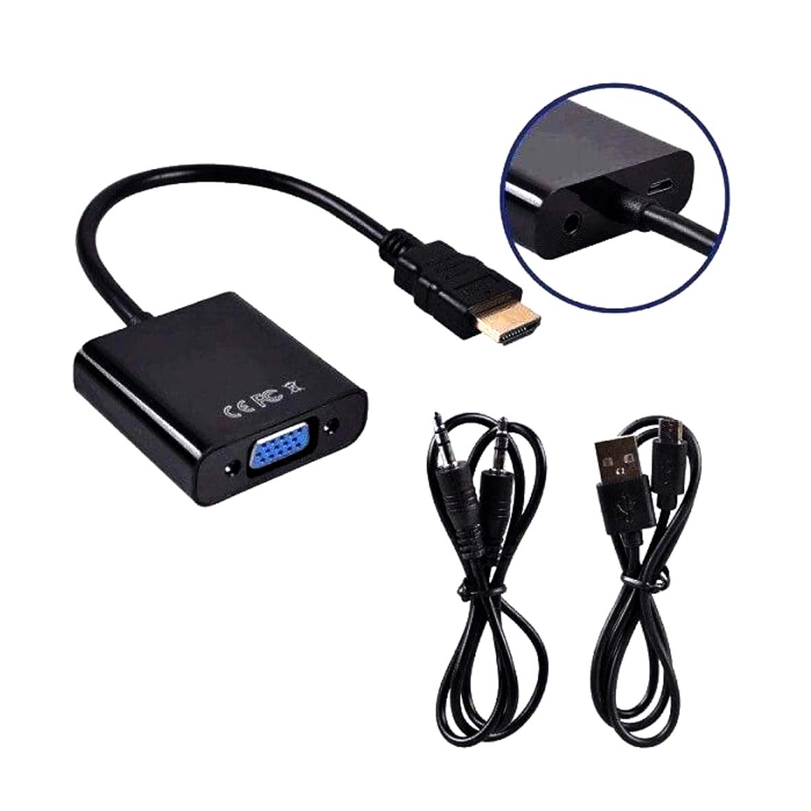7848465314521 تبدیل HDMI به VGA به همراه پاور وخروجی صدا Dtech — تصویر 3