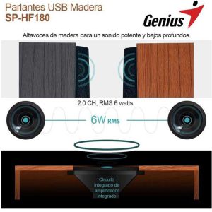 اسپیکر دسکتاپ جنیوس کد SP-HF180 ا Genius SP-HF180 desktop speaker کد 4232-7639 — تصویر 2