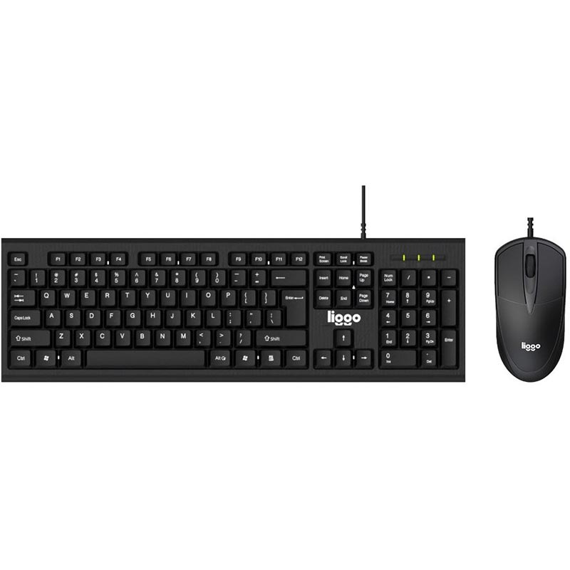 کیبورد و ماوس سیمدار لیگو مدل Keyboard & Mouse Liggo KM-601 کد 7330 - سیکاس کالا کیبورد و ماوس سیمدار لیگو مدل Keyboard & Mouse Liggo KM-601 — تصویر 4
