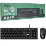 کیبورد و ماوس سیمدار لیگو مدل Keyboard & Mouse Liggo KM-601
