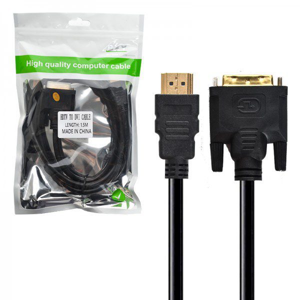 کابل تبدیل HDMI به DVI طول 1.5 متر BXY — تصویر 2