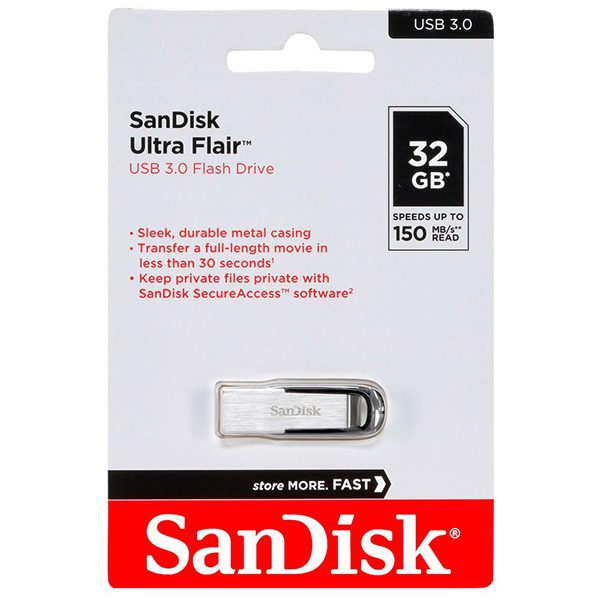 فلش مموری سن دیسک مدل Ultra Flair CZ73 USB3.2 | ظرفیت 32 گیگابایت کد 4367 - سیکاس کالا فلش مموری سن دیسک مدل Ultra Flair CZ73 USB3.2 | ظرفیت 32 گیگابایت