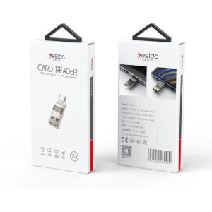 رم ریدر یسیدو مدل GS21 2in1 Type-C Plug TF کد 5328 - سیکاس کالا رم ریدر یسیدو مدل GS21 2in1 Type-C Plug TF