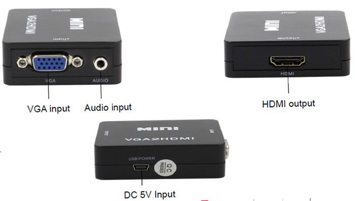 سیکاس کالا مبدل VGA به HDMI مدل MINI کی لینک کد 7443