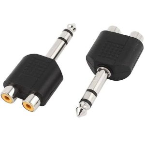 تبدیل دو AV به میکروفن 6.5MM استریو