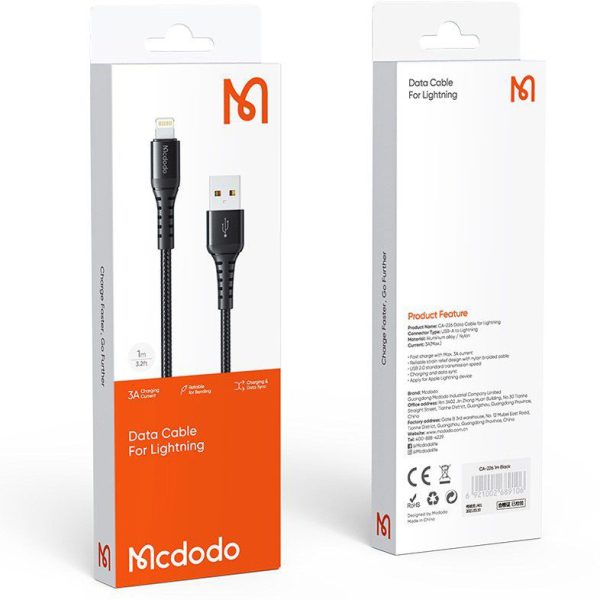 کابل تبدیل USB به لایتنینگ مک دودو مدل CA-226 طول 1 متر — تصویر 2
